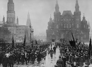 Ünnepségek az októberi forradalom 8. évfordulója alkalmából Moszkvában, 1925. alkotó: Unbekannt