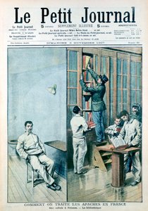 Cella és könyvtár a fresnes-i börtönben, 1907 alkotó: Unbekannt