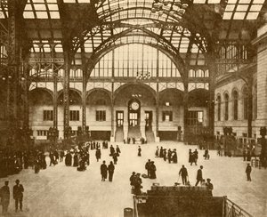 Central Hall, Pennsylvania állomás, New York Pennsylvania Railroad Company, 1930. alkotó: Unbekannt