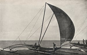 Ceyloni kitámasztós tengeri halászhajó, 1926 alkotó: Unbekannt