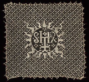Kehelyfátyol Krisztus monogramjával, 1500-as évek. alkotó: Unbekannt