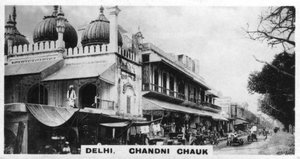 Chandni Chowk, Delhi, India, 1925 alkotó: Unbekannt