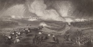 A brit csapatok rohama a Windlesham felé vezető úton, 1854. április 24., 1854. 1909. alkotó: Unbekannt