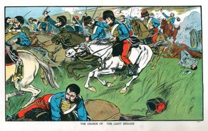 A könnyű brigád balaclavi rohama, krími háború, 1854. október 25., XX. század eleje alkotó: Unbekannt