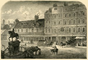 Charing Cross a Northumberland House-ból 1750-ben, 1881-ben. alkotó: Unbekannt
