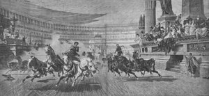 Szekérverseny a római Circus Massimusban, 19. század alkotó: Unbekannt