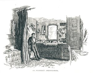 Charles Wyndham öltöző a Piccadilly felett a Criterio Színházban, 1891 alkotó: Unbekannt