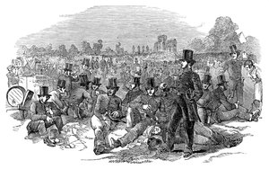 Chartist Agitation, The Police Force on Bonners Fields, 1848, 1900 alkotó: Unbekannt