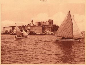 Chateau dIf, If-kastély, Marseille, 1930. alkotó: Unbekannt