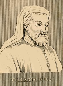 Chaucer, 1343-1400, 1830. alkotó: Unbekannt