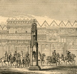 Cheapside Cross, ahogyan 1547-ben, 1897-ben jelent meg. alkotó: Unbekannt