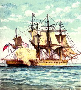 Chesapeake és Shannon, 1812 c1850-es évek alkotó: Unbekannt