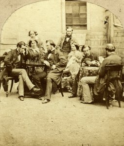 Sakk és kártya, 1850-es évek alkotó: Unbekannt