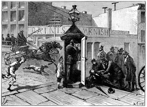 Chicagói rendőrség telefonfülke, 1886 alkotó: Unbekannt