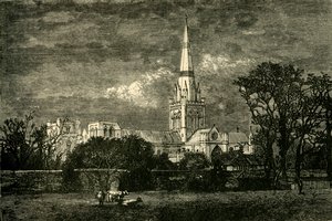 Chichester katedrális, délről, 1898. alkotó: Unbekannt