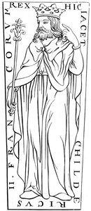 Childeric II c653-675, 12. század 1849 alkotó: Unbekannt