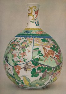 Kínai porcelán üveg zománcozott Famille Verte. KAng His korszaka, 1662-1722, 1928 alkotó: Unbekannt