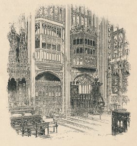Kórusi standok és királyi szekrény, St. Georges kápolna, 1895 alkotó: Unbekannt