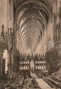 A Winchesteri katedrális kórusa, Hampshire, XX. század eleje alkotó: Unbekannt