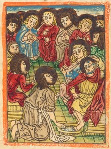 Krisztus az apostolok lábát mosva c. 1480. alkotó: Unbekannt