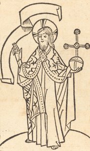 Krisztus Salvatore előtt, c. 1475. alkotó: Unbekannt