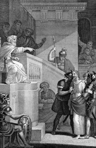 Krisztus Kajafás előtt, 1814 alkotó: Unbekannt