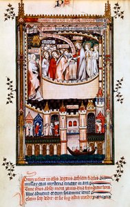 Krisztus úrvacsorát szentel Szent Dénesnek, 1317 alkotó: Unbekannt