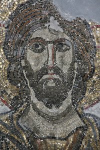 Krisztus mozaik a Golgota kápolnában a Szent Sír templomban, Jeruzsálem, Izrael alkotó: Unbekannt