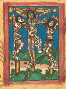 Krisztus a kereszten a két tolvaj között, c. 14901500. alkotó: Unbekannt