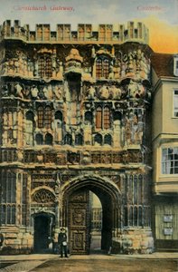 Christchurch Gateway, Canterbury, 19. század vége – 20. század eleje. alkotó: Unbekannt
