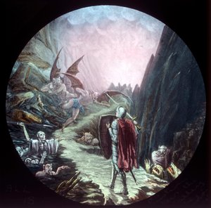 Christian belép a Halál Árnyékának Völgyébe, 1910. alkotó: Unbekannt