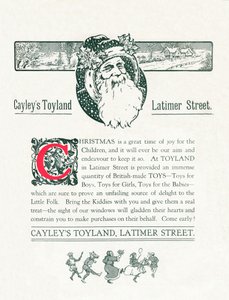 Cayleys Toyland karácsonyi hirdetése, 1917 alkotó: Unbekannt