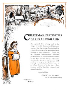 Karácsonyi ünnepségek Anglia vidékén, 1909. alkotó: Unbekannt