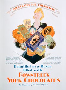 A Rowntrees York Chocolates karácsonyi reklámja, 1928 alkotó: Unbekannt