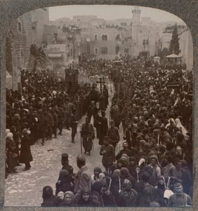 Karácsonyi körmenet Betlehemben, 1900 alkotó: Unbekannt
