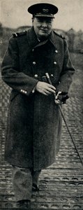 Churchill mint repülő, 1945. alkotó: Unbekannt