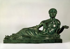 Cinery Urna fekvő Ifjúsági Etruria formájában, Kr.e. 4. század eleje alkotó: Unbekannt