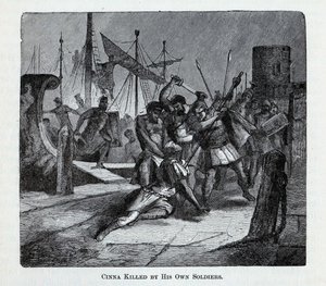 Cinnát saját katonái ölték meg, 1882 alkotó: Unbekannt