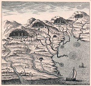 A víz keringése tenger és hegyek között, 1665 alkotó: Unbekannt