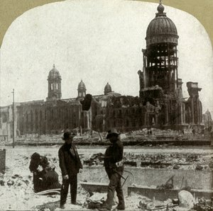 A McAllister St. városháza északkeletre néz, 1906. alkotó: Unbekannt