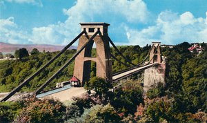 Clifton függőhíd az Obszervatóriumból, 1940-es évek alkotó: Unbekannt