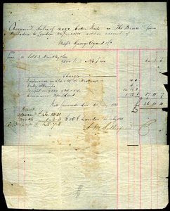 Kókusz eladási nyugta, Barbadostól Londonig, 1881 alkotó: Unbekannt