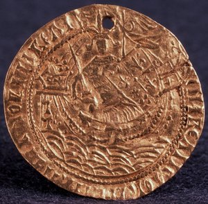 III. Ivan cár Korabelnik érme Hátlapja: Uralkodó a hajóján, 1471-1490 alkotó: Unbekannt
