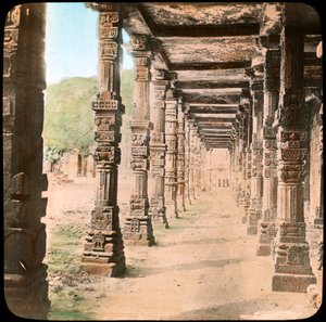 Colonnade, Delhi, India, 19. század vége vagy 20. század eleje alkotó: Unbekannt