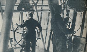 Kényelem az utasok számára és egy csodálatos központi vezérlés kabinja, c1935 alkotó: Unbekannt