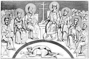 Megemlékezés a második nizzai zsinatról, 1849. 9-10 alkotó: Unbekannt