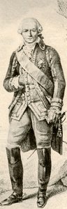 Comte de Rochambeau, egy francia tiszt ruháját mutatja, 1791, 1937. alkotó: Unbekannt