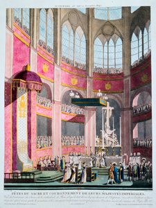 Napóleon felszentelése és Josephine megkoronázása VII. Pius pápa által, 1804. december 2. alkotó: Unbekannt