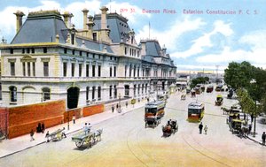 Constitution Station, Buenos Aires, Argentína, 1900-as évek alkotó: Unbekannt