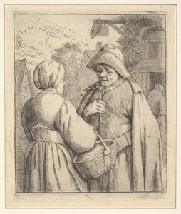 Beszélgetés az utcában, 1610-85. alkotó: Unbekannt